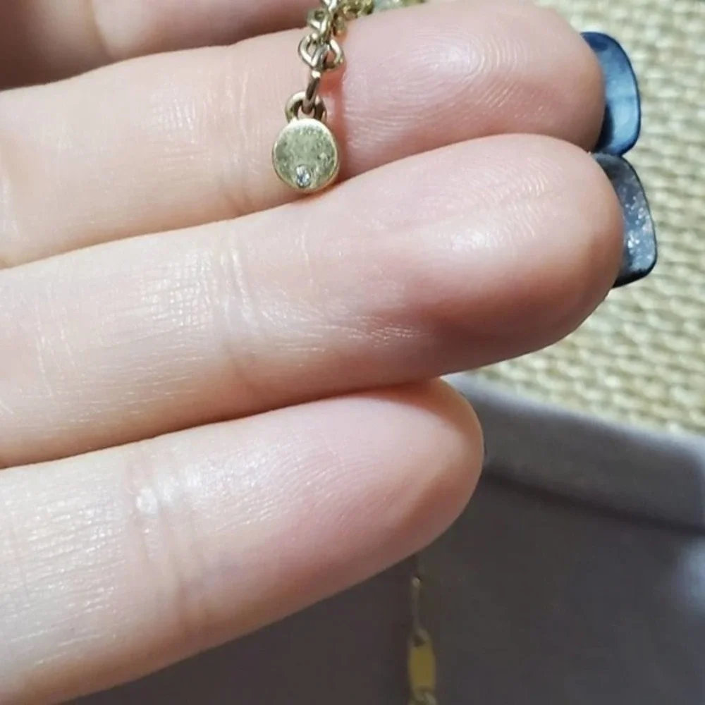 STELLA & Dot disc‎ circle necklace